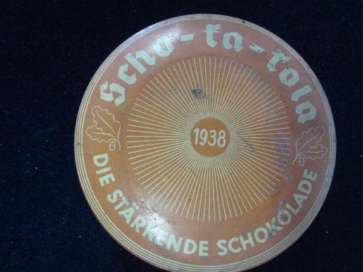 Wehrmacht Sho-Ka-Kola metal Tin 1938