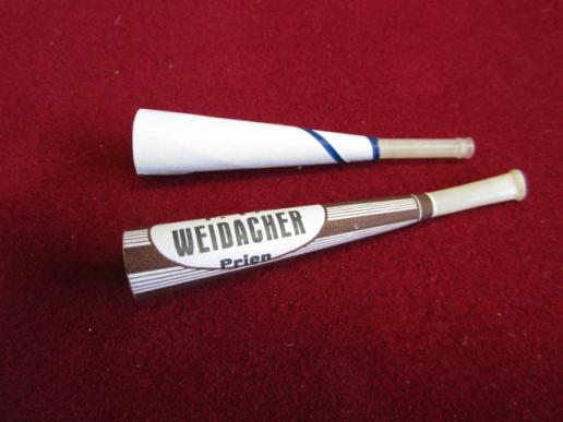 Set of two Weidacher tobacco horns