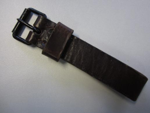 IMCS Militaria | Dutch Pre WW2 Officers Leather D ring Belt Strap
