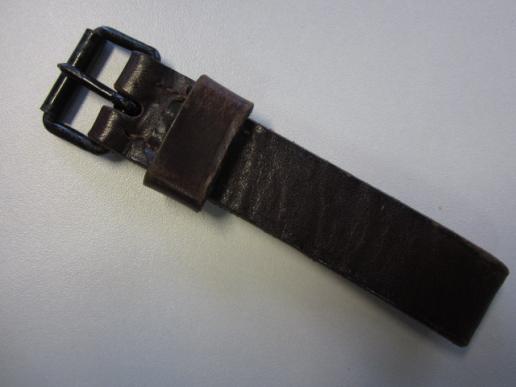 Dutch Pre WW2 Officers Leather D ring Belt Strap