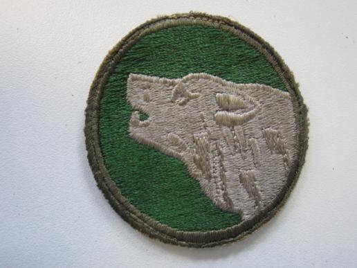 US WW2 104th Timber Wolfs Patch