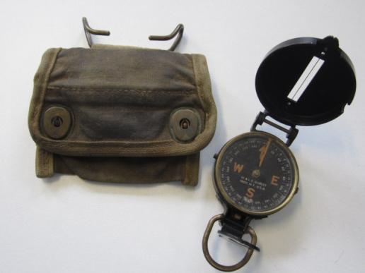 US WW2 Compass Pouch with Compass
