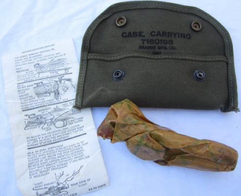 US WW2 M15 Grenade Launcher Sight in original Pouch