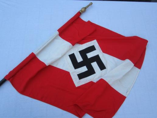 HItler-Jugend Flag with original stick/pole