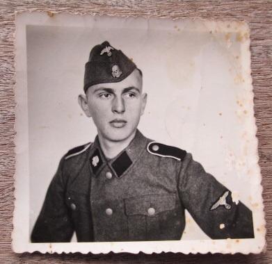 SS Photograph of an Waffen SS Totenkopf Soldier