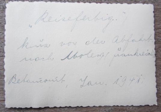 SS Photograph Waffen SS unit ready to leave for France