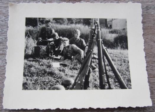 SS Photograph SS VT Soldiers in the field with radio's