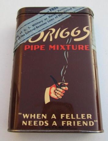 US WW2 metal Pipe Tabaco Container 