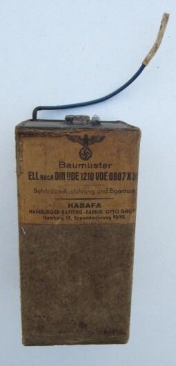 Wehrmacht M33 Fieldphone Battery 
