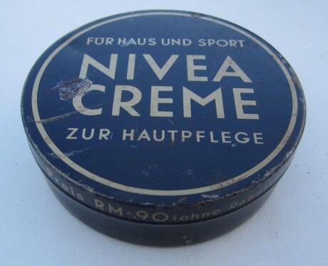 German WW2 metal Nivea Can 