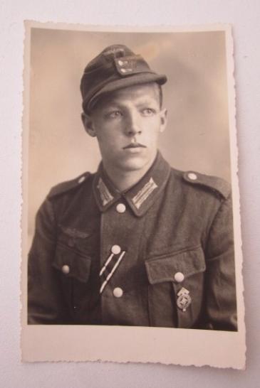 Picture Wehrmacht Soldier with HJ Badge