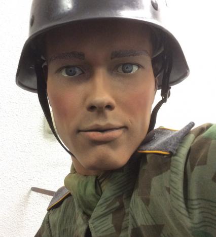Custom painted mannequin