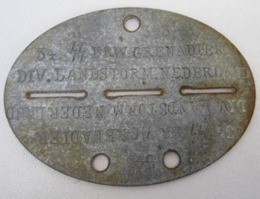 WaffenSS Dog Tag