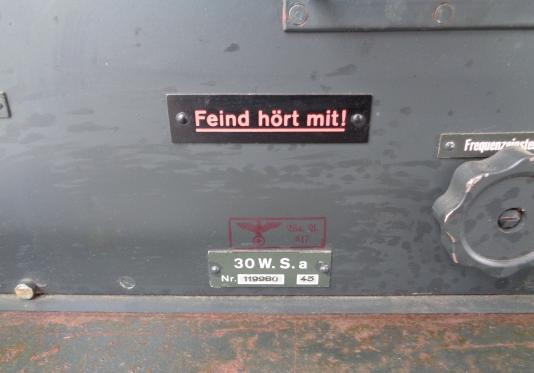 Wehrmacht 30 Watt Transmitter 30 W.S.a