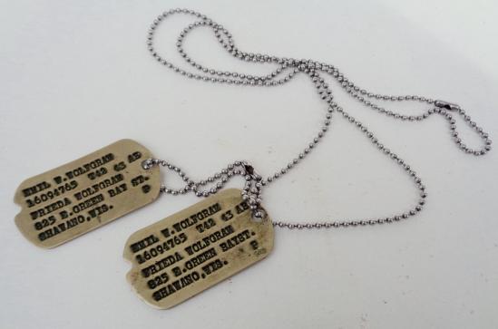 US WW2 Dog Tags