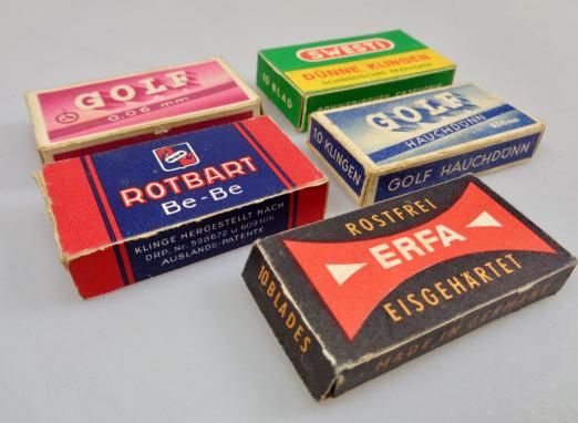 5x Wehrmacht era Rasor Blade Packaging