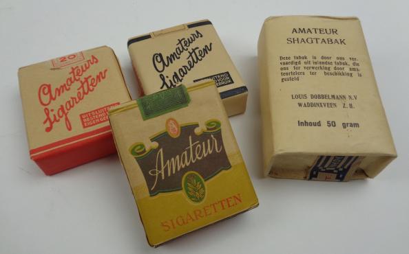 3 Dutch Packages Cigarettes and one Tabacco