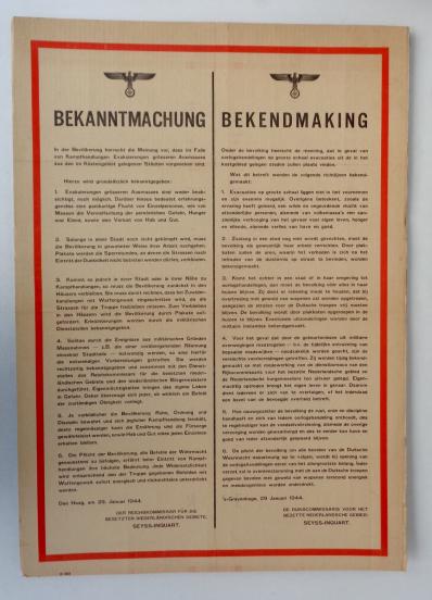 Wehrmacht Announcement Poster