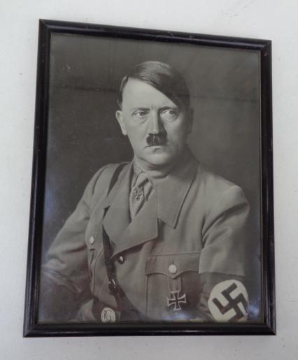 Adolf Hitler Portrait Photograph in original Frame