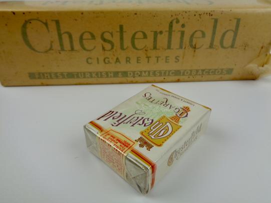 US WW2 Chesterfield Cigarettes with Dozen Box