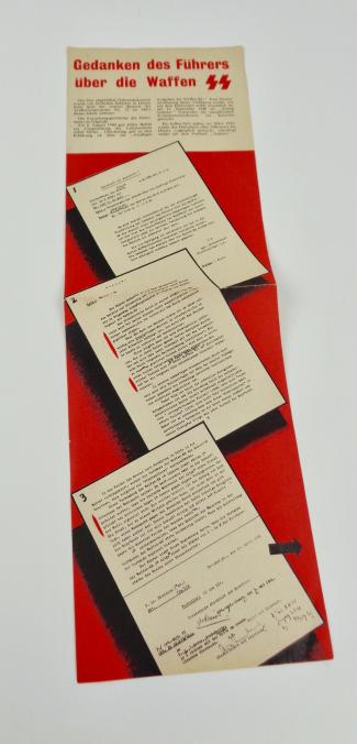 Leaflet Gedanken des Fuhrers über die WaffenSS