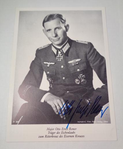 Book from and with autograph of Otto Ernst Remer