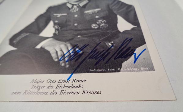 Book from and with autograph of Otto Ernst Remer