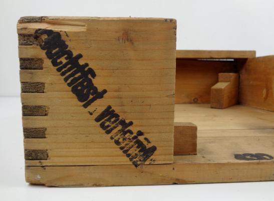 Wehrmacht wooden Teller Mine 42 Transport Case