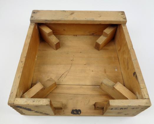 Wehrmacht wooden Teller Mine 42 Transport Case