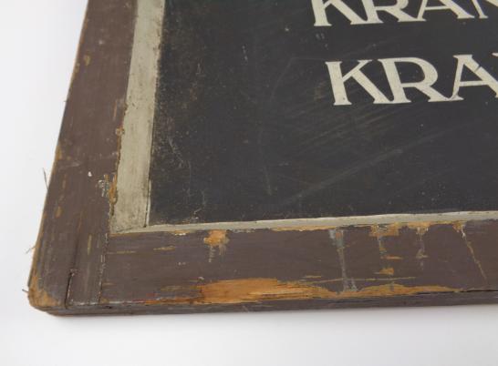 Luftwaffe Wooden Hospital Sign