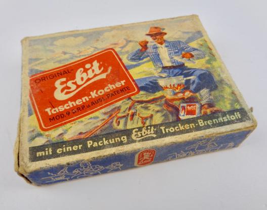 Wehrmacht Esbit Cooker in original carton cover