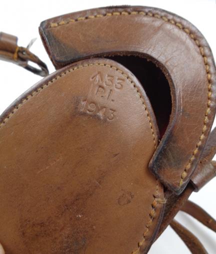 British WW2 Officers Compass in leather Pouch