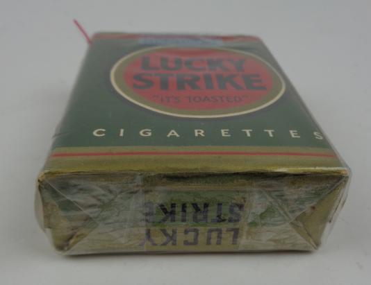 US WW2 Lucky Strike Cigarettes in early green package