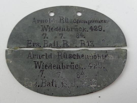 German WW1 Dog-Tag