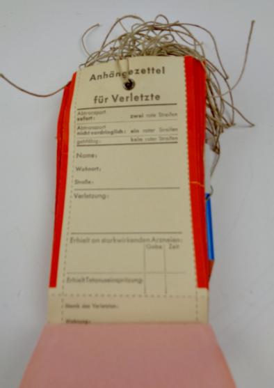 Wehrmacht Sanitäter Medical Tags for the Wounded