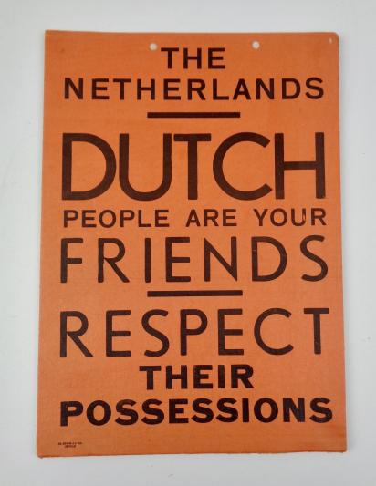 Allied Poster Dutch people are your Friends