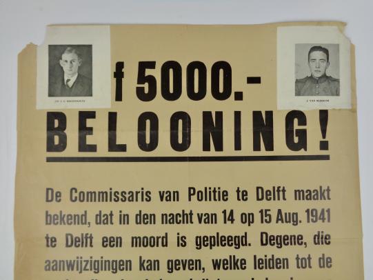 German Wanted/Reward Poster