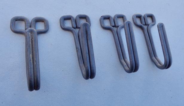 4 Wehrmacht Tunic Belt Hooks