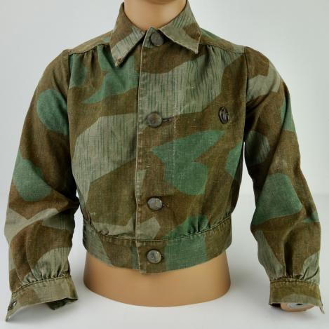 Hitler-Jugend/Pimpf field made camo Tunic and Badge