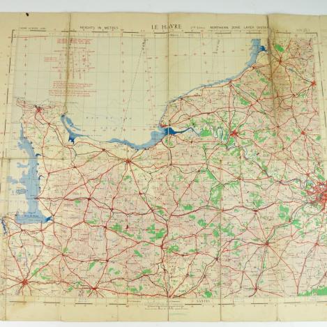 British WW2 Normandy Map