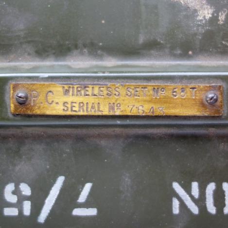 British WW2 Wireless 68 T Set