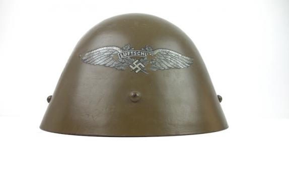 Czech WW2 Helmet used as Luftschutz Helmet