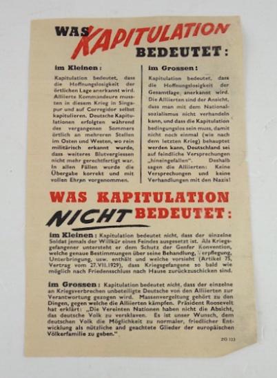 Allied Propaganda Flyer