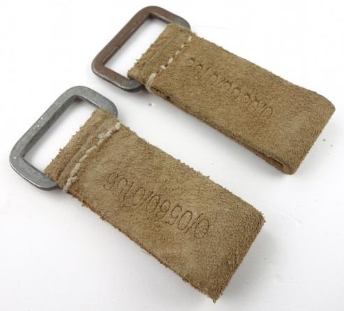 2 Wehrmacht/Luftwaffe Leather Belt Loops