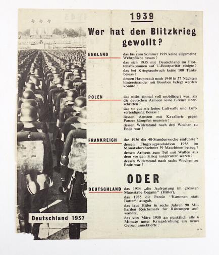 Allied to German Propaganda Flyer
