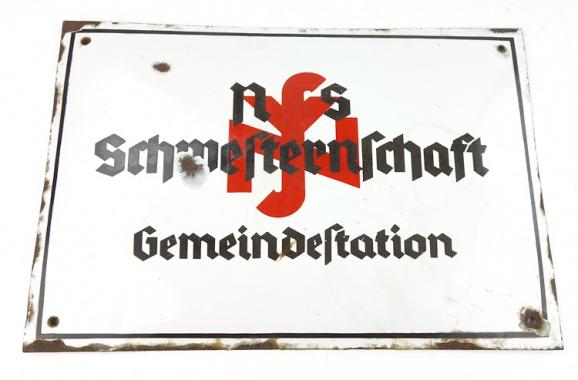 Enamel Sign NS Schwesterschaft