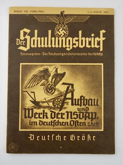 NSDAP Magazine Der Schulungsbrief