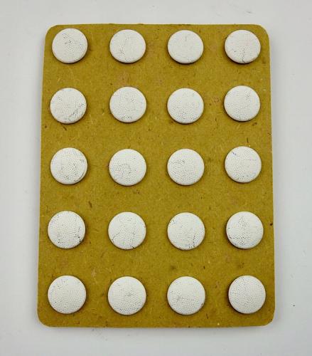 20 White Wehrmacht Buttons