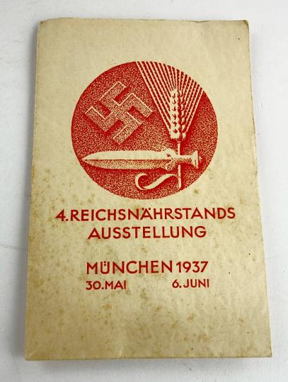Original tickets 4.Reichsnährungsstand Exposition Munchen