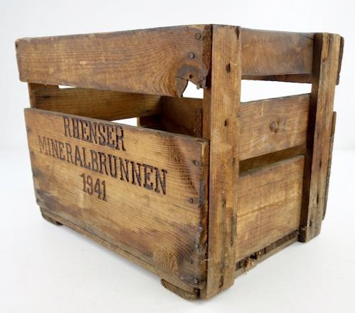 Wooden water Bottle Crate 1941